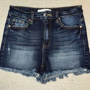 KanCan Dark Blue Denim Shorts